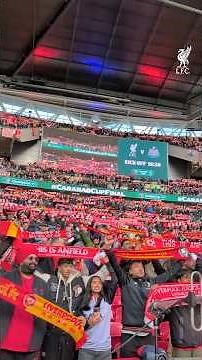 You’ll Never Walk Alone in full voice at Wembley