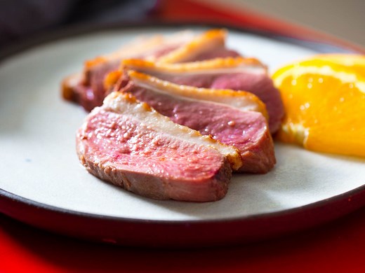 Pan-Seared Duck Breast Orange Pan Sauce