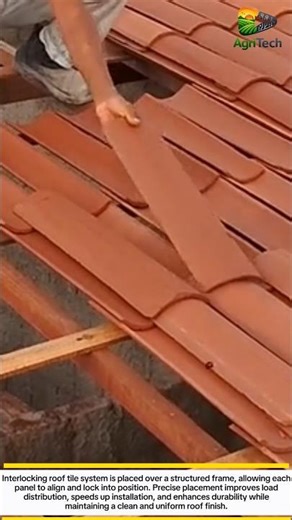 Smart Roof Tile Installation Method Locking Panels With Perfect Fit