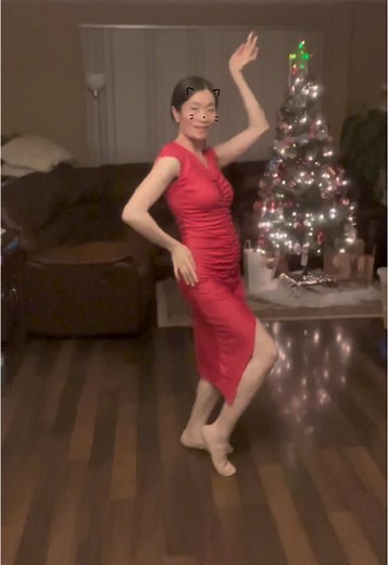 Dazzling Dance in a Red Dress: Give Me a Kiss