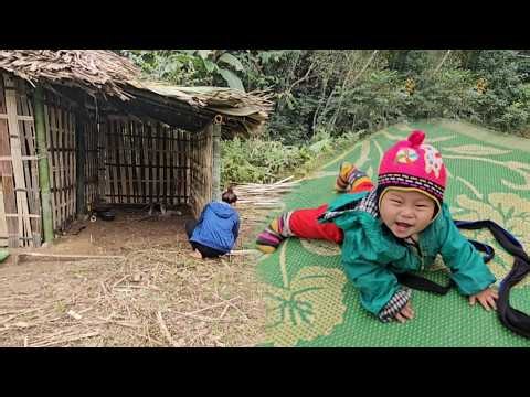 3 days: How a single mother built a complete kitchen and cooked with her baby.