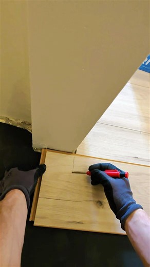 How to install laminate near wall #flooringinstallation #woodworking #flooring #woodworking #home