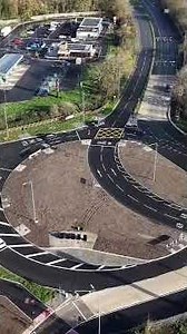 A38 Bridgwater Dunball throughabout completion.