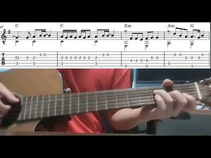 Sweater Weather (The Neighbourhood) - Easy Fingerstyle Guitar Playthrough Tutorial Lesson With Tabs