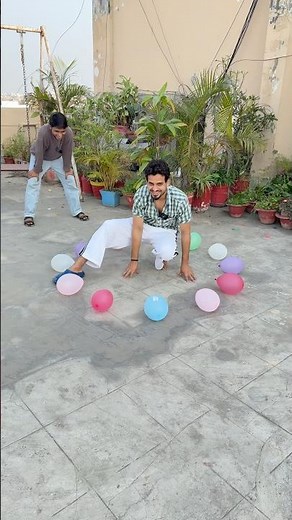 Burst All The Balloon Challenge🤣 #shorts