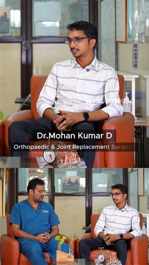 Total Knee Replacement – Do They Really Remove the Whole Knee? Many patients worry about knee replacement surgery because they believe the entire knee is removed. In this video, Dr. Mohan Kumar, Orthopedic & Joint Replacement Surgeon, and Dr. Dharanikumar, Trauma & Arthroscopic Surgeon, KG Hospital, clear these common doubts in a simple and reassuring way. They explain what actually happens during a Total Knee Replacement – how only the damaged surface of the joint is reshaped and replaced with
