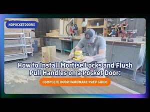 How to Install Mortise Locks and Flush Pull Handles on a Pocket Door