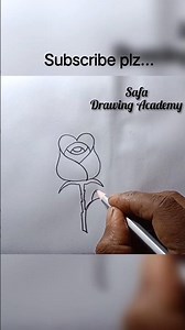 very easily Rose drawing for beginners #shots #art #easydrawing