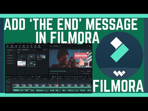 How To Add 'The End' Message On Videos In Filmona