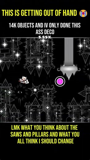 5 SECONDS = 15000 OBJECTS 💀 #gdupdate #geometrydash #shorts