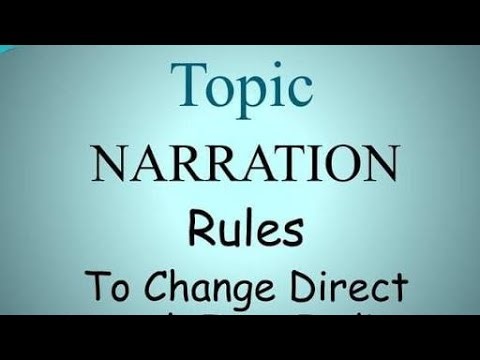 Narration in English Grammar | Direct and Indirect Speech | Class 10 Explanation with Examples