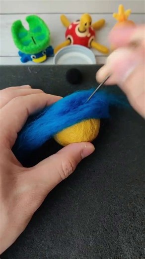 Pokemon Legends Arceus Shiny Hisui Voltorb Wool Art ASMR