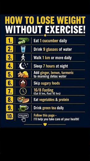 How to lose weight without exercise