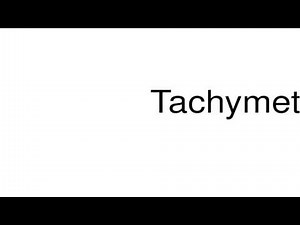 How to pronounce Tachymeter