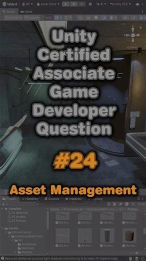 Unity Game Dev Practice Q#24: What is a Prefab? 🧱 #codingquiz #gamedev #indiedev #unity3d