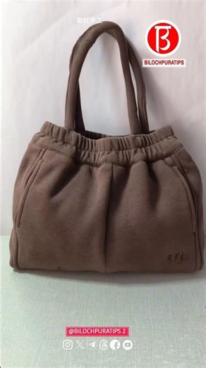 Transform unused new red hand pants into a handbag