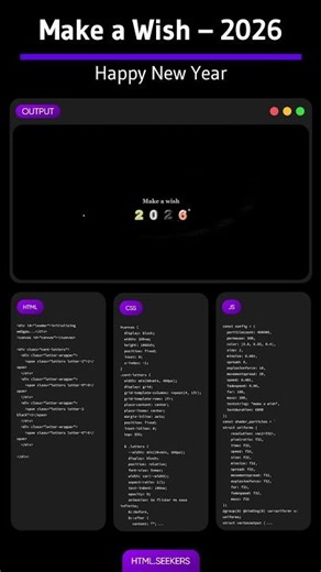 Make a Wish – 2026 ✨ #2026 #newyear2026 #websitedesigner