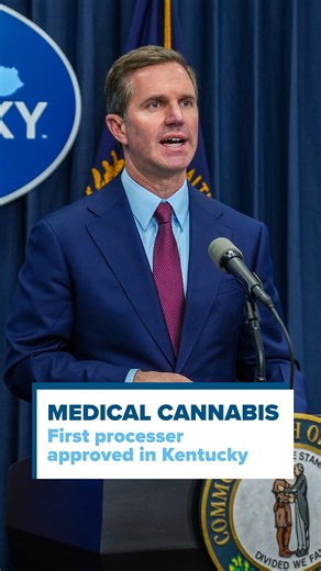 Team Kentucky has approved the state's first medical cannabis processer with Bison Infused in Dayton. Now, more products will be available for eligible Kentuckians at open dispensaries, with more opening up in the coming weeks. | Governor Andy Beshear
