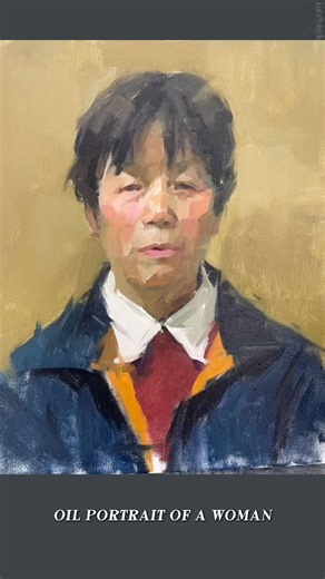 Oil portrait of a woman #painting #beginners