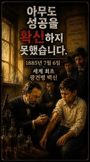 아무도 성공을 확신하지 못했습니다 | 1885년 세계 최초 광견병 백신 #역사 #기록