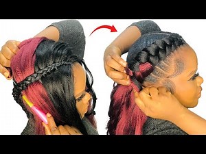 Can’t Feed-in Braids?? Trying Two Color Crochet Feed-in Method