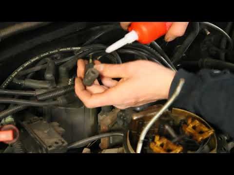 how to clean the ignition contact points on a distributor cap