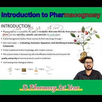 Introduction to Pharmacognosy | Pharmacognosy | CH-1 Part-1 | D. Pharmacy | Learn Pharma |
