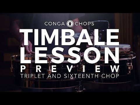 How to Play a Triplet and Sixteenth Timbale Solo Phrase | Lesson Preview // Conga Chops