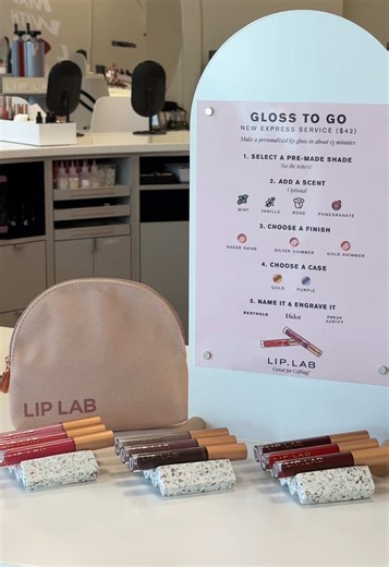 Create Your Own Personalized Lip Gloss at Lip Lab