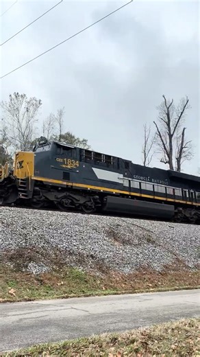 CSX 3159 with 1834 (Georgia Railroad) and Ex-CitiRail 3976 leading B621 South down the Lineville sub