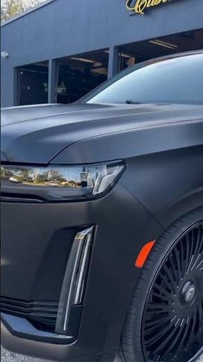 Matte Black Cadillac Escalade on 30’s Forgiato Wheels