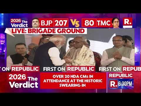 PM Modi & Suvendu Adhikari Pay Floral Tributes To Rabindranath Tagore On His Birth Anniversary