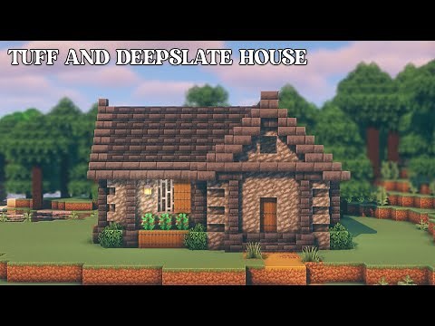 How To Build Tuff And Deepslate House In Minecraft 1.20 || #1 || Minecraft Tutorial