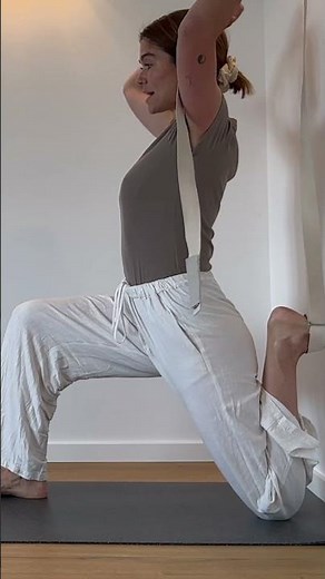 yoga strap stretches