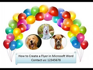 How to Create a Flyer in Microsoft Word