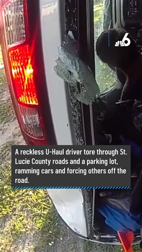 Newly released body camera footage captured the moment when a man who was inside an overturned U-Haul truck got out and was arrested in St. Lucie County. More: #NBC6 #FloridaNews #StLucieCounty | NBC 6