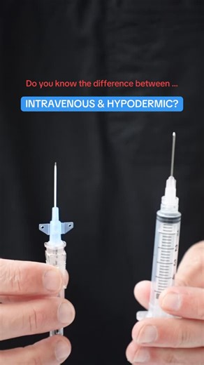 Let us know if you already knew the difference between intervenous and hypodermic! #nursingschool #nursingstudent #healthcaresimulation #studentnurse #nclex #nursing #injection #injections #medical #medstudent | Pocket Nurse