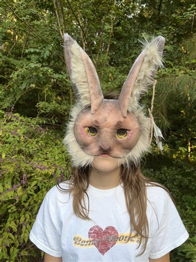 Rabbit Bunny Hare Therian Mask - Etsy