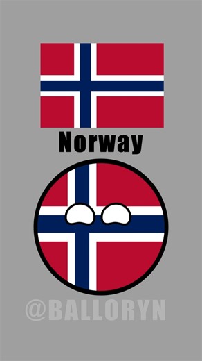 Hidden flags in Norway flag 🇳🇴 #countryballs #polandball #countryballsedit