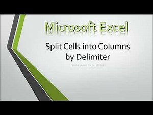 Split Cells into Columns by Separator in Excel