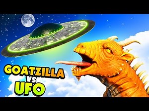 I became GOATZILLA And Attacked a UFO in Goat Simulator 3!