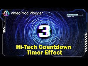 How to Create a Countdown Timer Animation | FREE & One Click - VideoProc Vlogger
