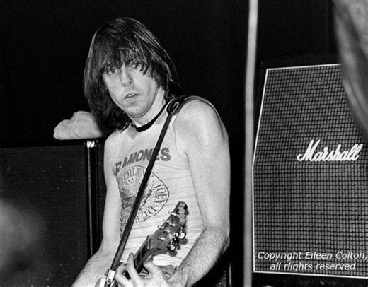 11K views · 537 reactions | Johnny live on stage with Ramones circa 1979.  by Eileen Colton | Johnny Ramone | Facebook