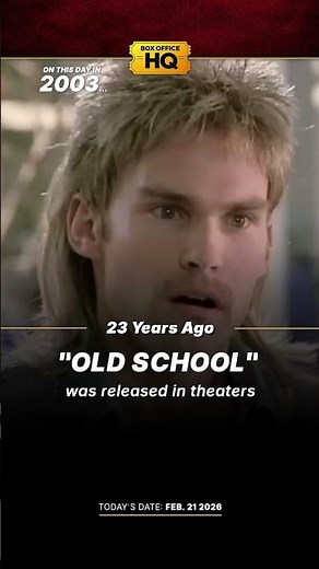 23 years ago "Old School" was released in theaters!