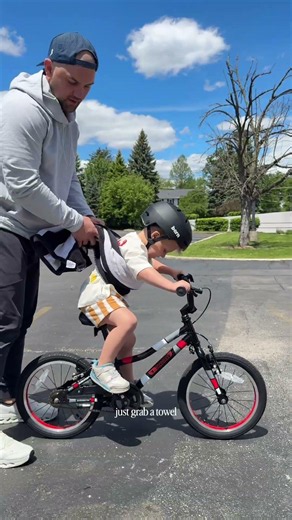 Teaching your child to ride a bike?