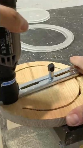 Circles Cutting With Dremel 678 | Making Wooden Led Wall Lamp | XDIY