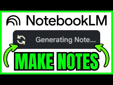 How To MAKE NOTES In NotebookLM (QUICK & EASY) 2026