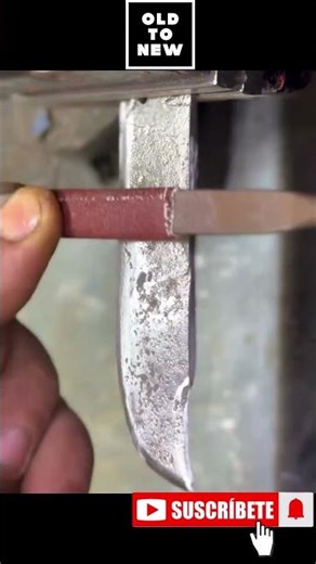 Rusty Short Knife Restoration 🔪 #diy #asmr