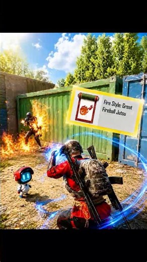 PUBG Mobile Added FIREBALL JUTSU 🔥 | Fire Style Skill Explained Naruto x PUBG Mobile 4.5 Update