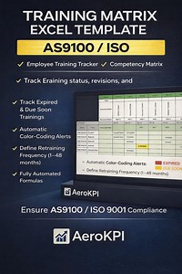 Training Matrix Excel Template | Employee Training Tracker & Competency Matrix | ISO 9001 / AS9100 Ready - Etsy
